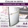 ADD - A4 - CIALDA PER TORTE / OSTIE EDIBILI - 100 Fogli - FORMATO A4 